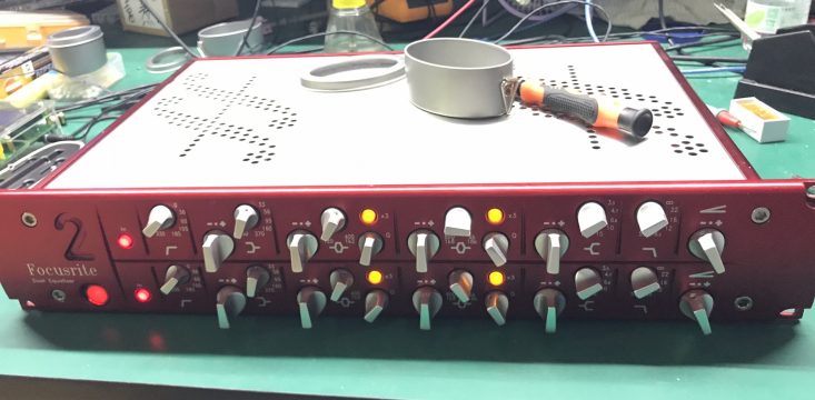 Focusrite RED2 均衡器维修+内部图